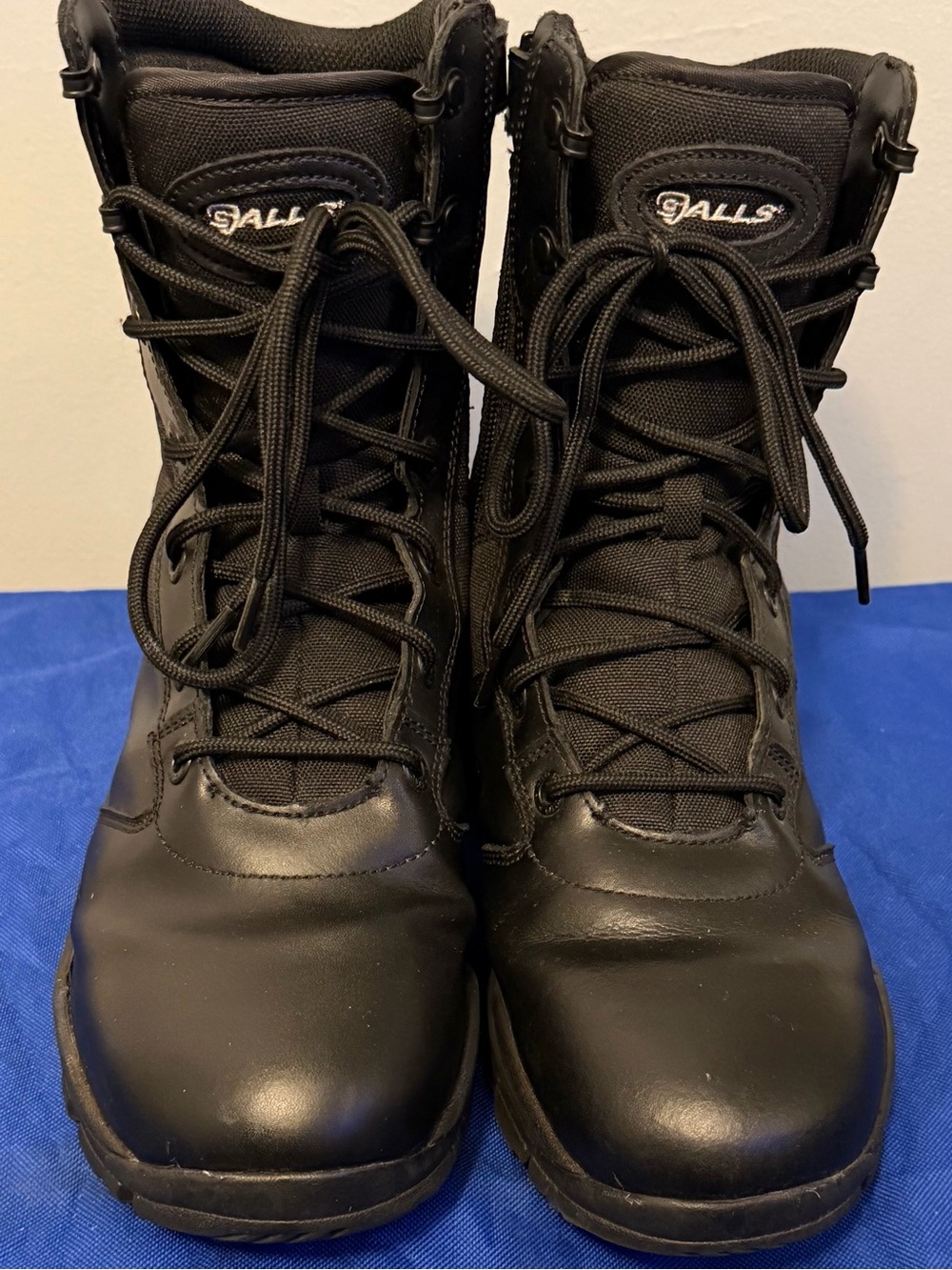 Mens Black leather Tactical Boots